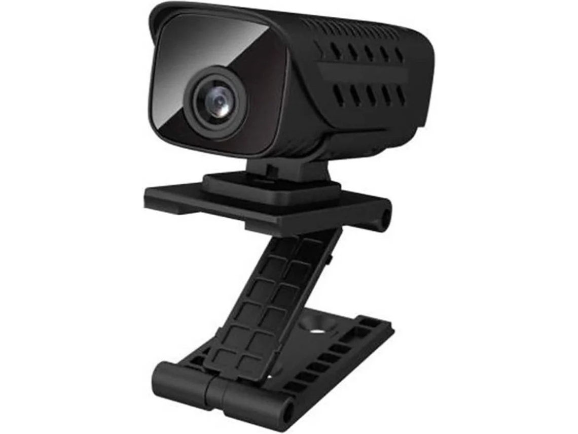 Mini cámara espía wifi, inalámbrica HD 1080p, oculta en vivo, con visión nocturna y detector de movimiento, cámara de seguridad para el hogar, con aplicación Yizhood (negra)