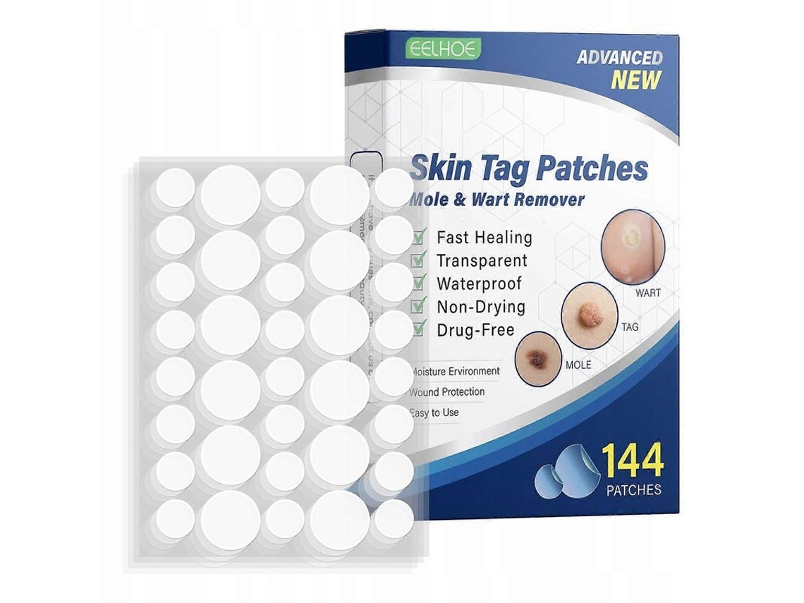 180 Parches Para Eliminar Fibromas Y Verrugas Con Ingredientes Herbales Naturales.