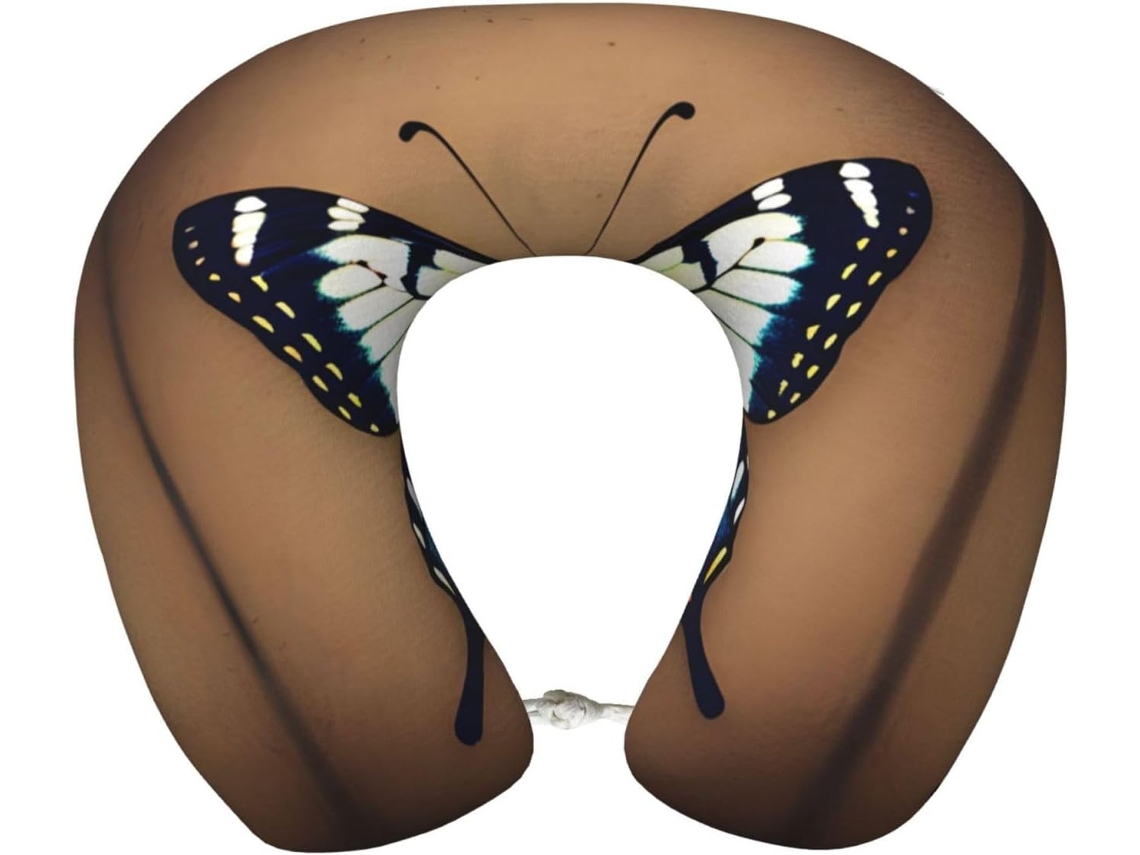Almohada Viaje Espuma Viscoelástica Poliéster, Felpa Fácil Soporte, Ajustable Plegable: