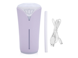 Humidificador ultrasónico de 280 ml con luz nocturna LED, USB para coche y oficina