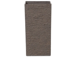 Vaso Beliani Tenno De Fibra De Argila Castanho 30x30x60