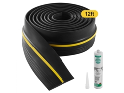 Valla de garaje de 3,66 m en PVC negro, resistente al agua y al polvo, Tekmaquinas