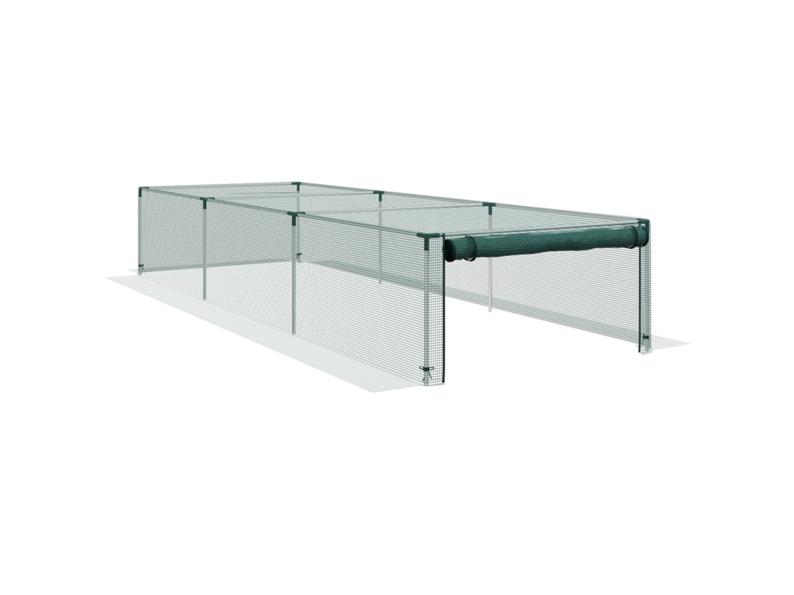 Tienda Protección 1,25x3,73 M Con Puerta Con Cremallera,malla Cortavientos Para Protección Contra Insectos Para Hortalizas Y Plantas,malla Pro...