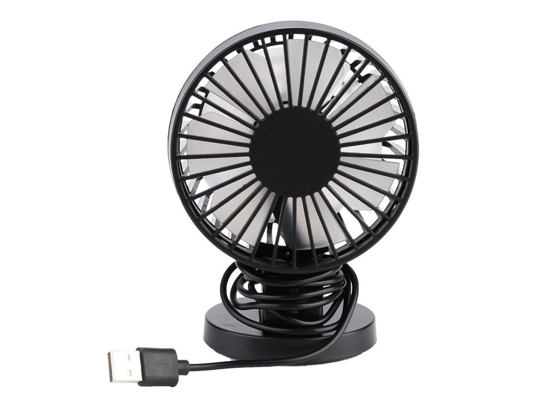 Mini ventilador USB silencioso con 2 aspas para el hogar y la oficina.