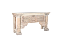 Consola Mango Envejecido Blanco 182x54x91cm