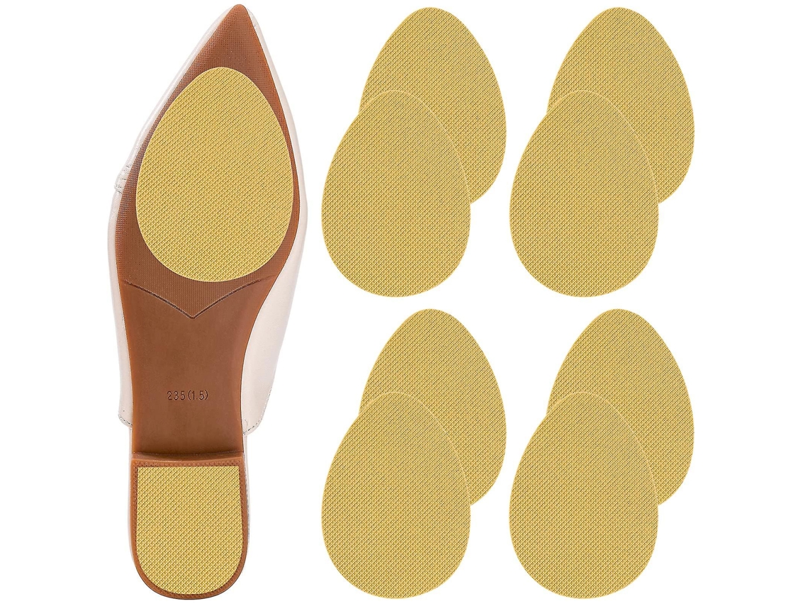 4 pares de palmilhas autoadesivas de silicone antiderrapantes para sapatos, saltos altos e muito mais Cor Da Pele