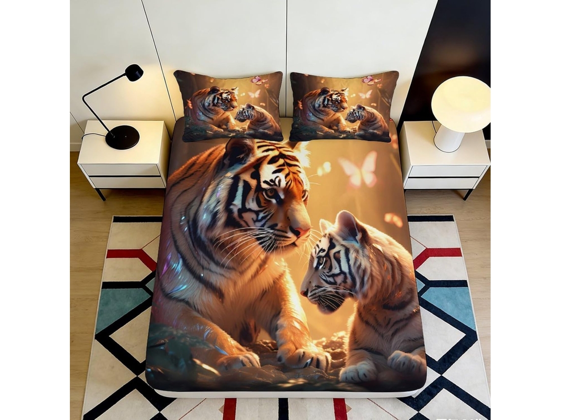 Estampado Diseño Microfibra Funda Cama Microfibra Diseño Almohada Juego Color 200x25cm