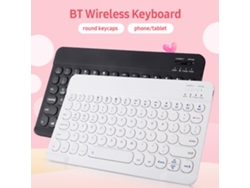 Teclado Inalámbrico Bt Ultrafino 0301 Con 78 Teclas Para Tableta/portátil Android/windows/ios Negro