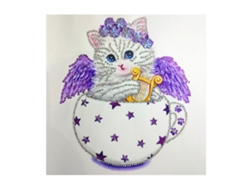 Kit De Pintura De Diamantes Diy Para Niños Con Diseño De Gatito, Diamantes De Imitación 3d Y 5d, 30x30cm, Dz012 4