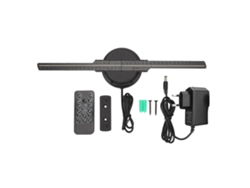 Proyector Publicitario De Ventilador Con Holograma 3d, 224 Led, Control Remoto, Enchufe Europeo 100-240v