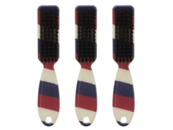 3pcs Brocha De Estilo Y Limpieza Suave Para Barba Fade Con Mango Ergonómico Y Material Abs Resistente