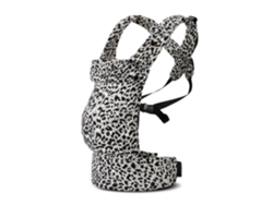 Portabebés Digitallab con estampado de leopardo, suave y ajustado, fácil de llevar y económico (blanco)