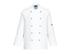 Chaqueta De Cocina Somerset Con Manga Larga - Comodidad Y Estilo Blanco / Xl