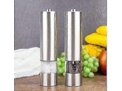 Juego de molinillos eléctricos ajustables de sal y pimienta, fabricados en acero inoxidable, compatibles con ciertas marcas. Rosewell