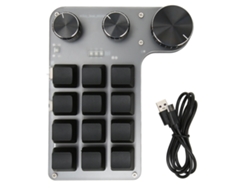 Teclado mecánico para juegos, 12 teclas, 3 perillas