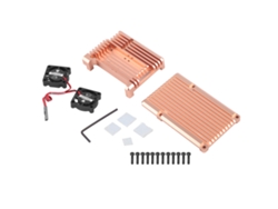 Caja Protectora Con Doble Ventilador De Enfriamiento Para Raspberry Pi 3 Modelo B B+