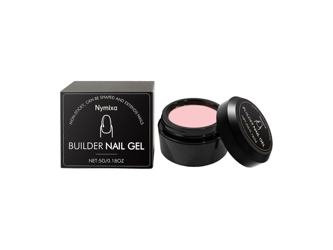 Gel constructor rosa nude 5 g, alta dureza para extensiones de uñas, reparación de uñas rotas, protección duradera para uso doméstico y en salones de belleza.