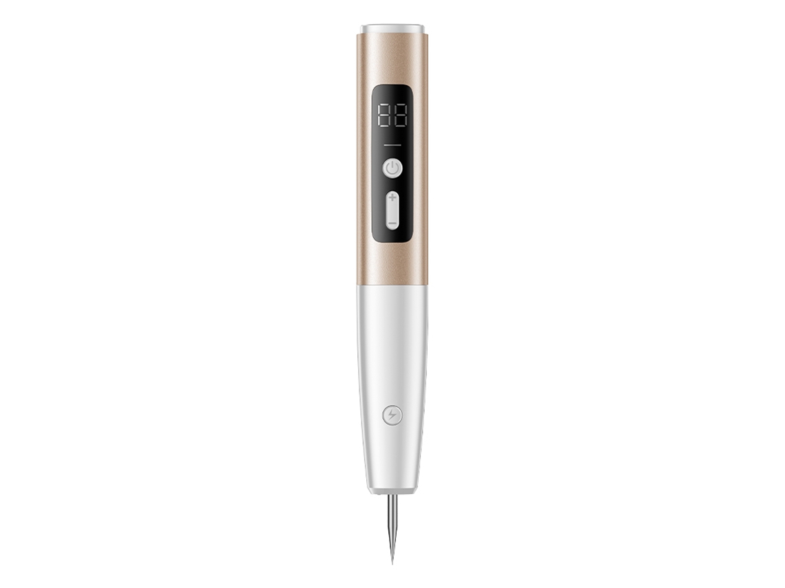 Lápiz de plasma láser Eifson de 15 niveles para eliminar pecas, puntos negros, verrugas, lunares, espinillas y tatuajes, dorado