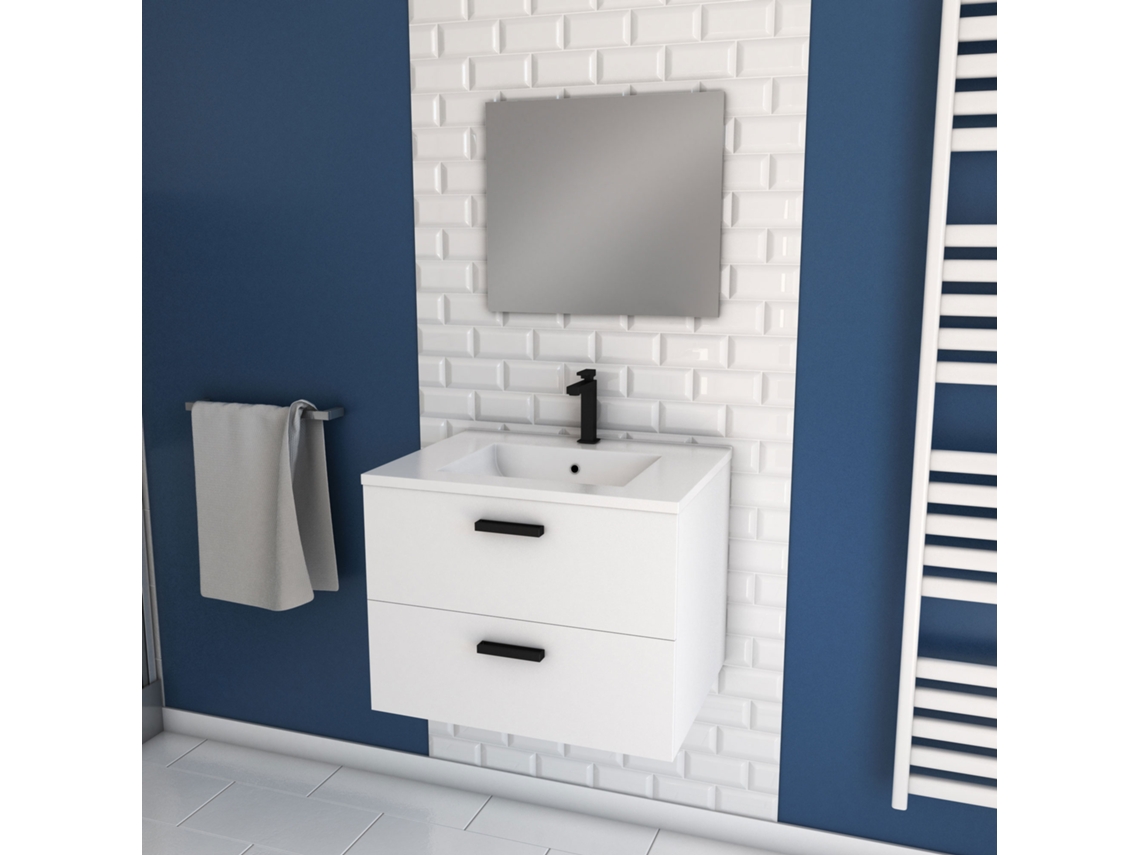 Muebles de Baño + Lavabo y Espejo AURLANE (46 x 60 x 45)