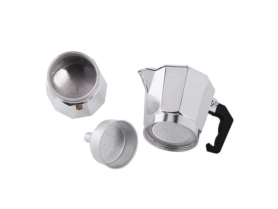 1 Cafetera Para Café Con Leche Plateada.