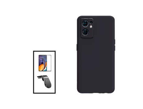 Kit De Película De Vidrio Templado De Cubierta Completa 5D Soporte Magnético De Silicona Líquida L Coche De Conducción Segura Para OPPO RENO7 SE 5G...
