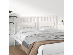 Cabecero De Cama Madera Maciza De Pino Blanco 165,5x4x100 Cm