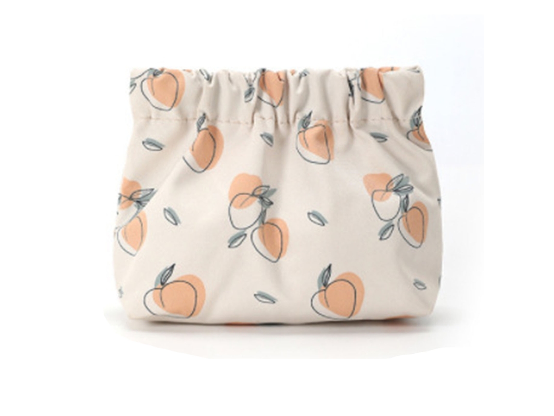 Bolsas De Maquillaje Impermeables Con Estampado De Frutas, En Tela Oxford, Pequeñas Y Bonitas, Para Labiales, Llaves Y Auriculares