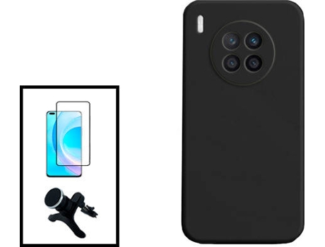 Kit Carcasa + Protector de Pantalla + Soporte Honor 50 Lite GIFT4ME Negro