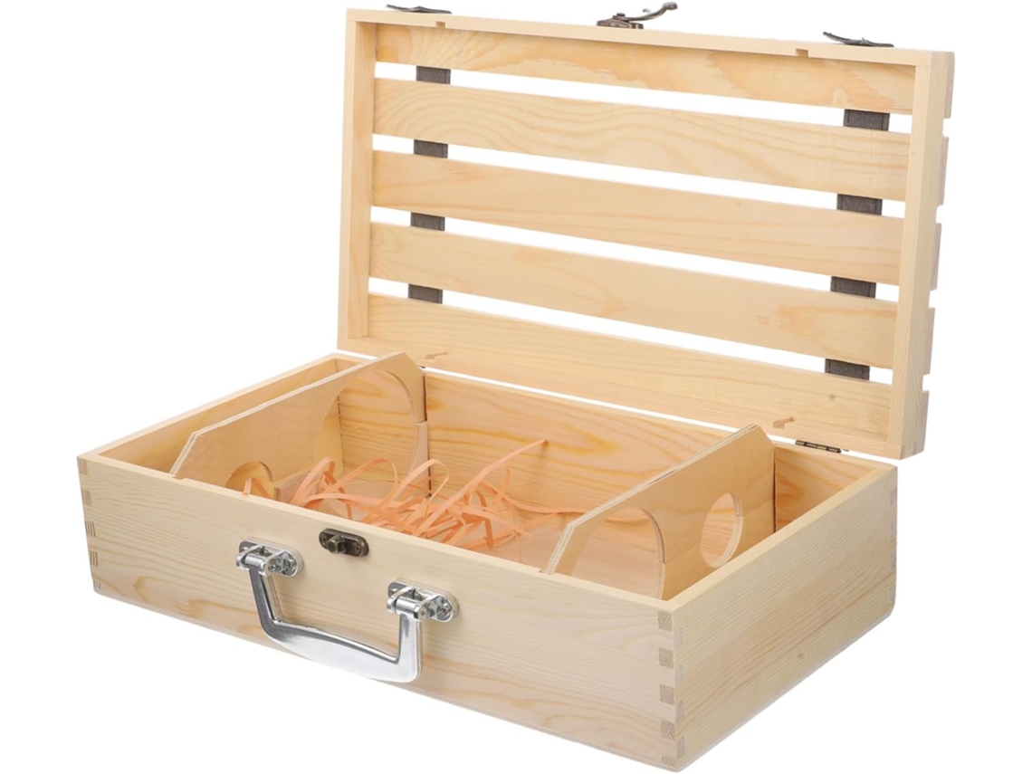 Estuche Retro Para Coloca Tus Botellas De Vino En La Caja Que Sea Perfecto Un Cumpleaños Boda Compromiso