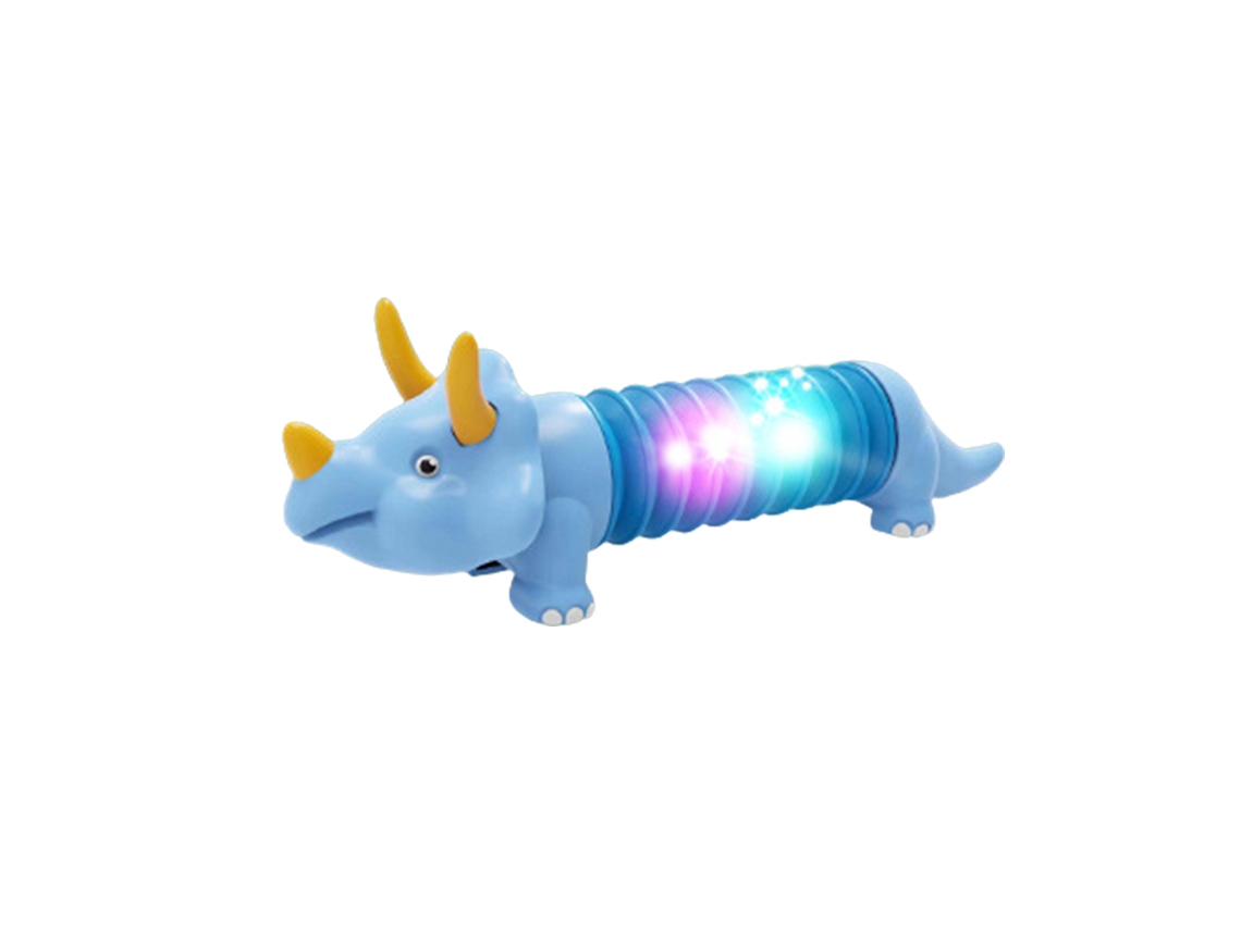 Dinosaurio Elástico De Juguete Con Luz Led Para Aliviar El Estrés - Ideal Para Fiestas, Viajes, Niños Y Adultos.