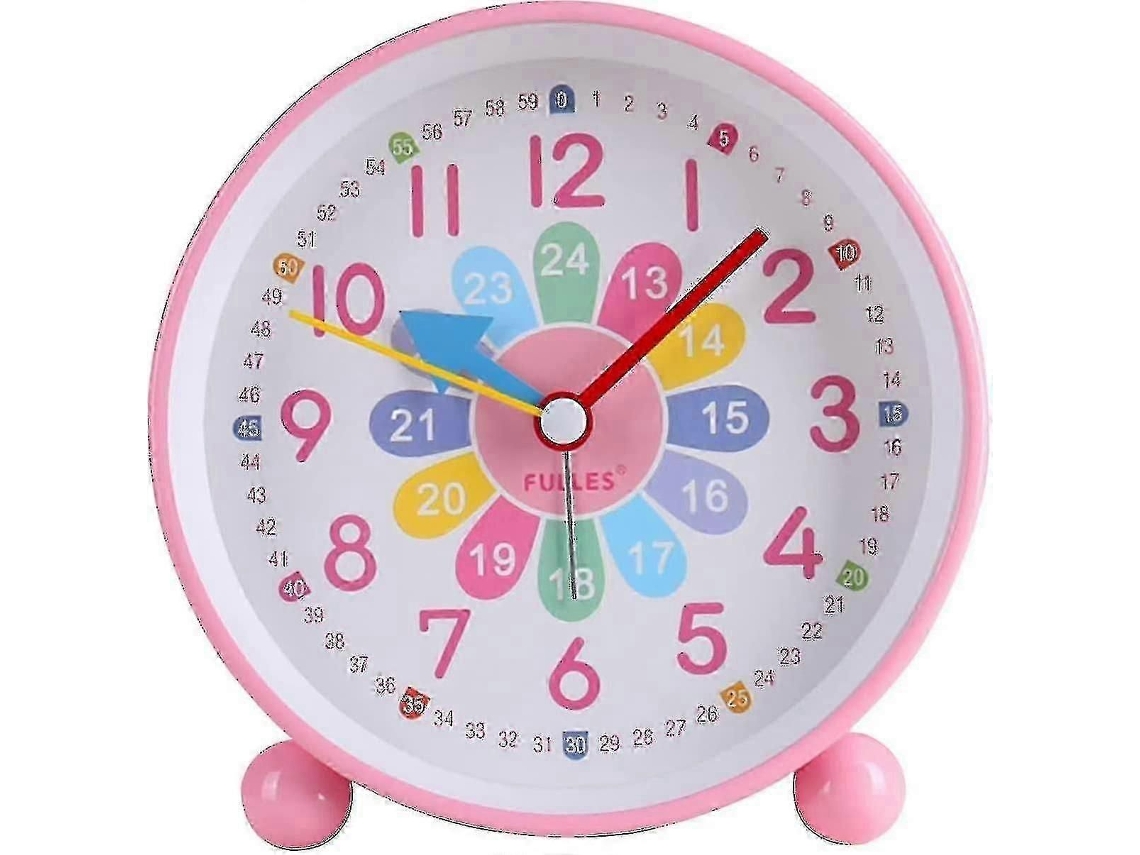 Reloj de aprendizaje analógico silencioso para niños de GOKOCO.