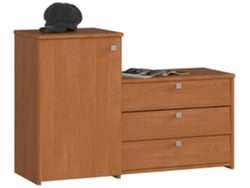 Conjunto De Zapatero Y Cómoda Akord S16 Aliso 98,4 Cm 4 Puertas Aliso 5 Estantes 98,4x33x68 Cm
