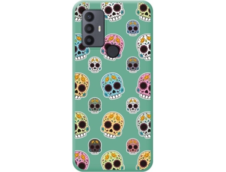 Carcasa para TCL 30 SE TUMUNDOSMARTPHONE Silicona Líquida Dibujos Verde