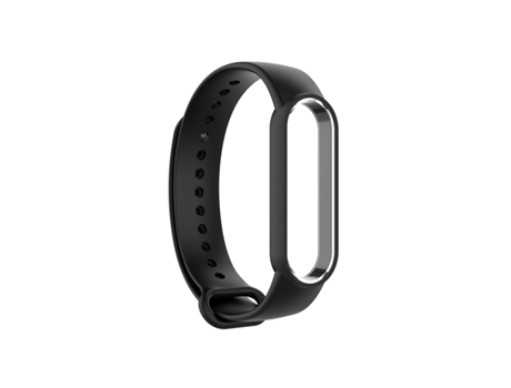 Pulseira de relógio de silicone para Xiaomi Mi Band 6/5 Huami Amazfit Band 5 Negro INF