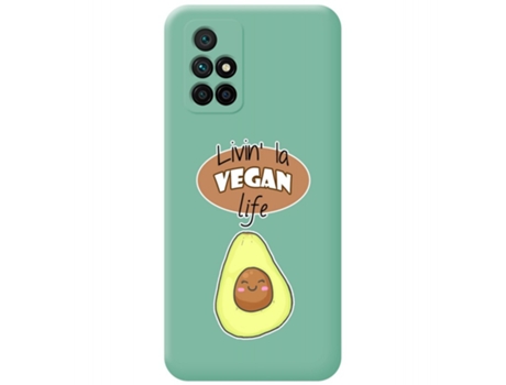 Carcasa Xiaomi Redmi 10 TUMUNDOSMARTPHONE Silicona Líquida Dibujos Verde