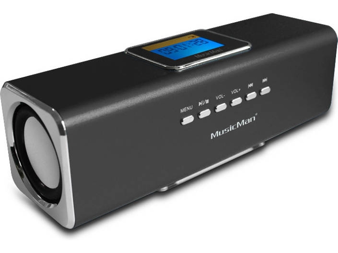 Technaxx Musicman Ma altavoz jack 3.5 mm usb microsd 2 x 3 w rms pantalla lcd ukw 150 hz 18 khz color usbsdmp3