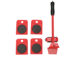 Kit De Ferramentas Para Levantar E Mover Móveis Fácil Para Sofás Gavetas Armários Cama Vermelho
