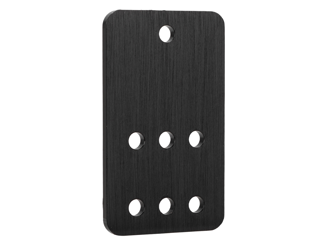 KOFIHETY Polea Guía Lisa para Impresora 3D Accesorios CNC Placa de Montaje Fija (Negro)
