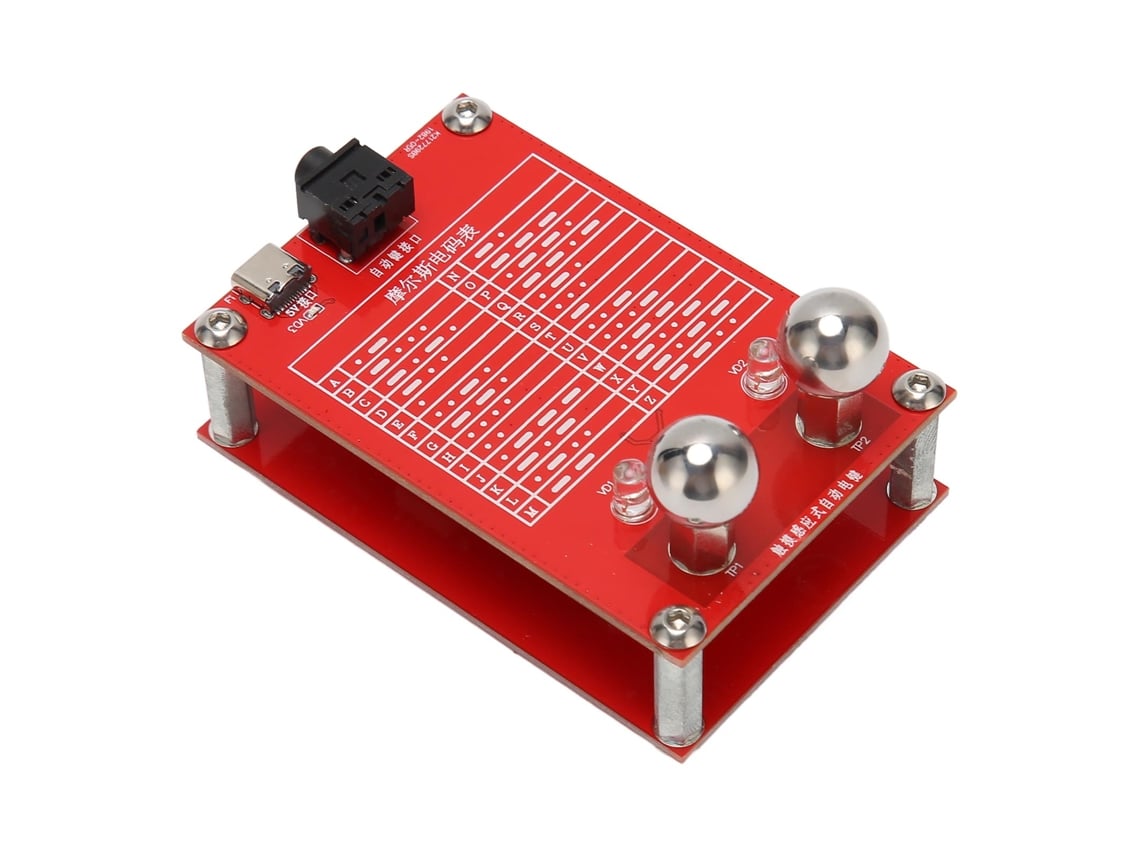 Chave Automática De Telégrafo 5v Para Códigos Morse Cw Com Base Magnética Para Rádio De Ondas Curtas Interface De Saída 3.5mm