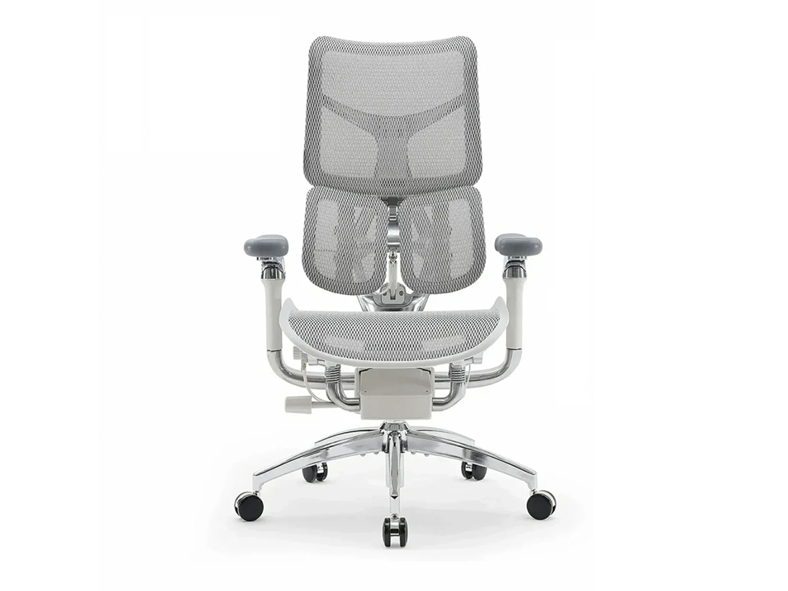 SIHOO Doro S300: Silla ergonómica con reposabrazos 6D, soporte lumbar dinámico, suspensión de impacto y certificación BIFMA/SGS. Blanco.
