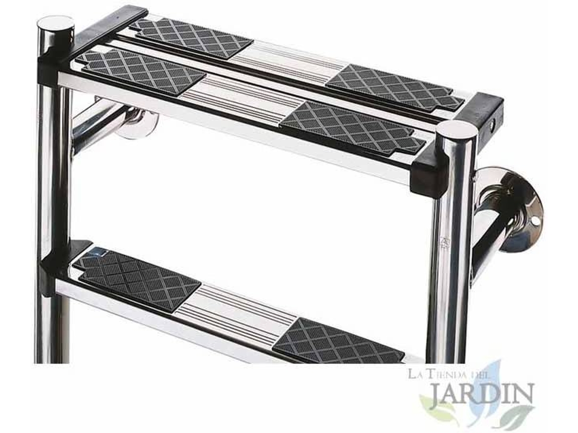 Escalera Partida Parte Inferior Para Piscina SUINGA (4 Peldaños + Peldaño de Seguridad)