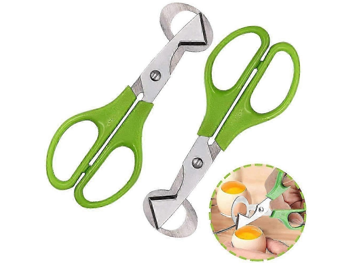 Tijeras para huevos de codorniz, abridor de cáscaras de acero inoxidable para uso doméstico, en cocina y restaurante. Rosewell (2 unidades)