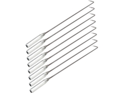 Inoomp Juego De 8 Piezas De Herramientas De Acero Para Limpiar Cenizas De Parrilla Con Mango Largo. Atizador Para