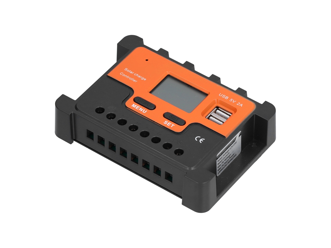 Controlador Solar Dbs12 12v 24v 10a Pwm 3 Etapas Pantalla Lcd Regulador De Carga Abs