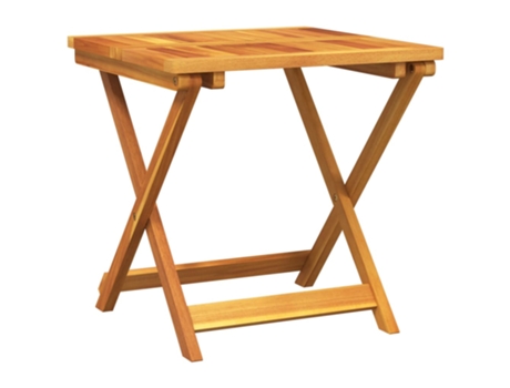 Mesa De Jardín VIDAXL Marrón Madera de acacia (50x50x50 cm)