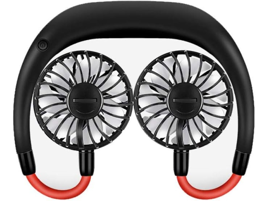 Mini Ventilador Portátil Colgante Para El Cuello Plegable Exteriores Con Puerto De Carga Usb Mini