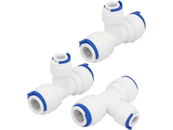 Conector Rápido De Tubería En Forma De T De 3 Vías De 3/8" X 1/4" De Piezas Para Sistema De Agua...