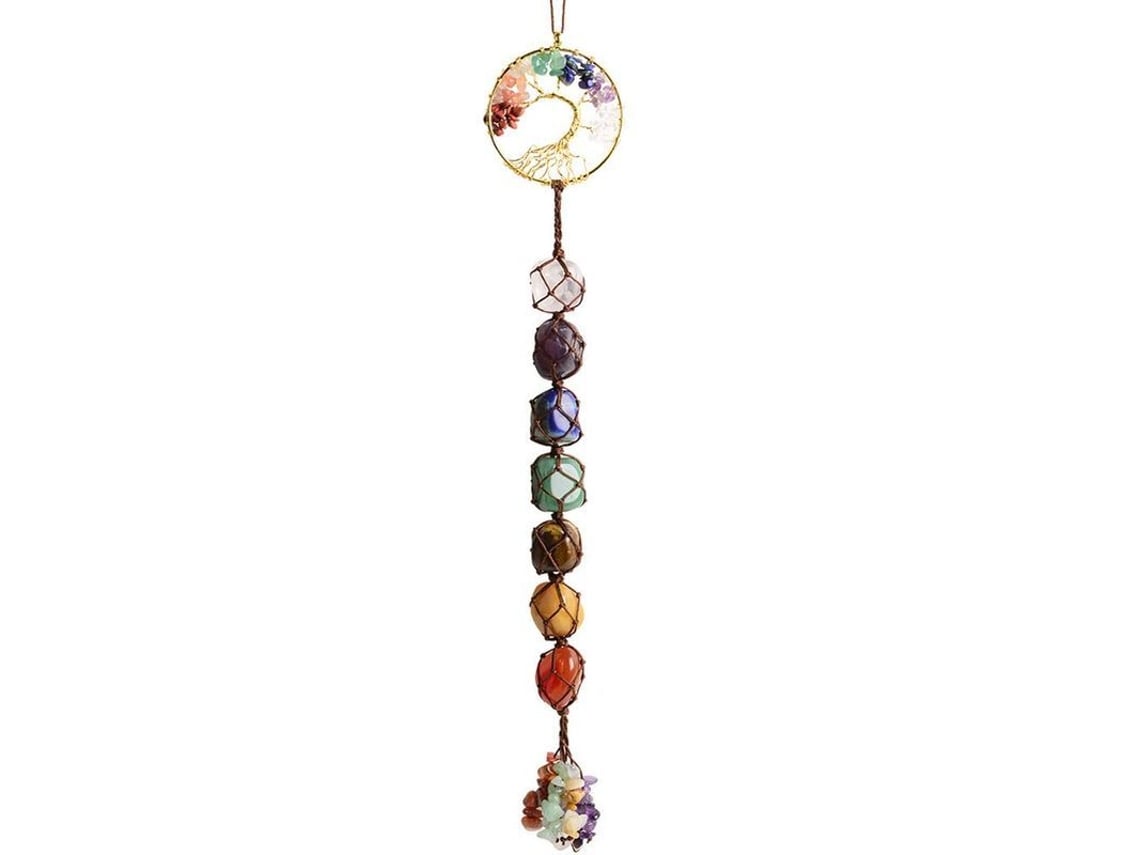 2026-45179-adorno Colgante De Piedras Curativas Chakras 7 Árbol De La Vida Feng Shui Linjou