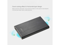 Caja Externa De Aluminio Para Ssd Y Hdd Sata 2.5'' A Usb3.0 De 6gbps, Color Negro