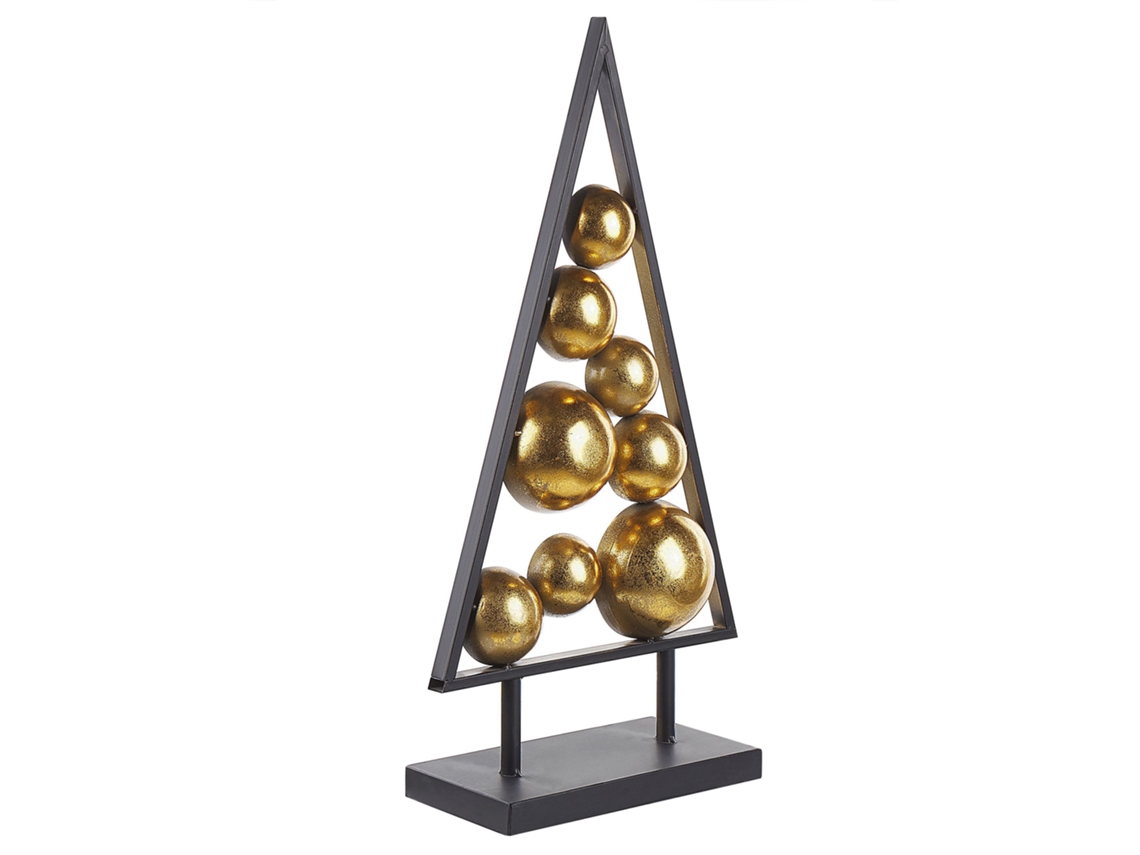 Figura decorativa negro/dorado 65 cm RANUA